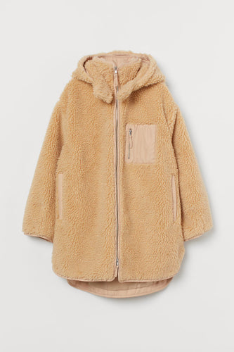 Pocketed Fur Coat