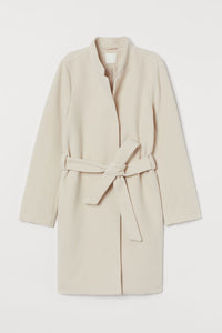 Cream Belted Coat