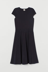 A-Line Pleated Sleeveless Dress
